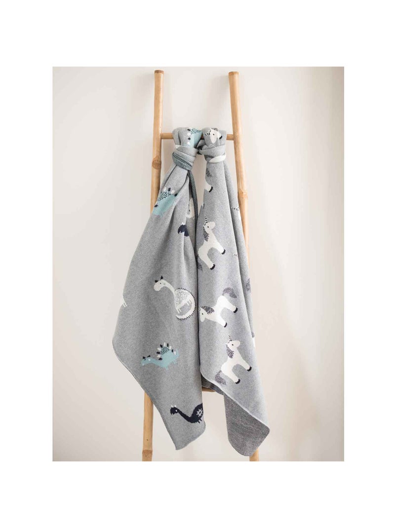 SEVIRA KIDS | Couverture  DINO Gris - Kiabi