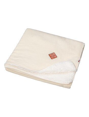SEVIRA KIDS | Couverture en gaze de coton et sherpa Jeanne