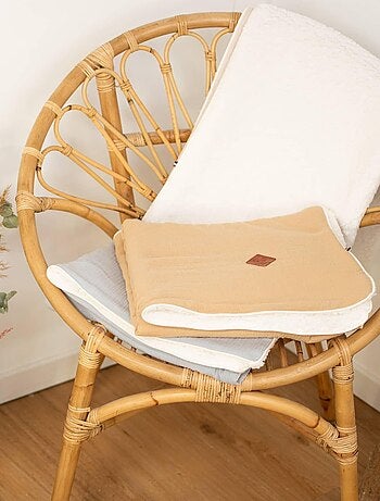 SEVIRA KIDS | Couverture en gaze de coton et sherpa Jeanne