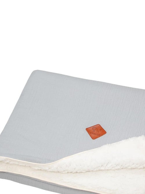SEVIRA KIDS | Couverture en gaze de coton et sherpa Jeanne - Kiabi