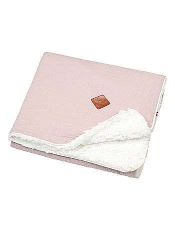 SEVIRA KIDS | Couverture en gaze de coton et sherpa Jeanne