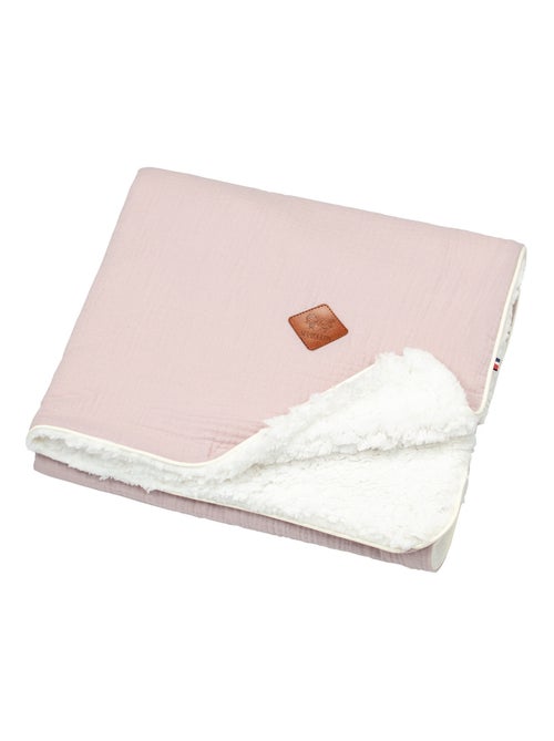 SEVIRA KIDS | Couverture en gaze de coton et sherpa Jeanne - Kiabi