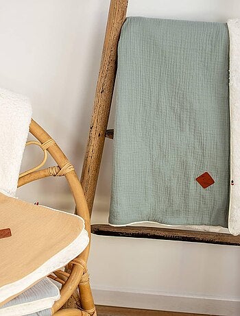 SEVIRA KIDS | Couverture en gaze de coton et sherpa Jeanne