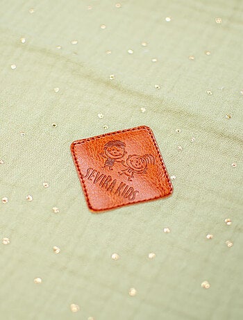 SEVIRA KIDS | Couverture en gaze de coton et sherpa Jeanne