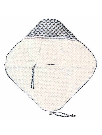 SEVIRA KIDS | Couverture enveloppante nid d'ange bébé réversible en coton minky ELI