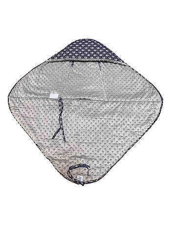 SEVIRA KIDS | Couverture enveloppante nid d'ange bébé réversible en coton minky ELI