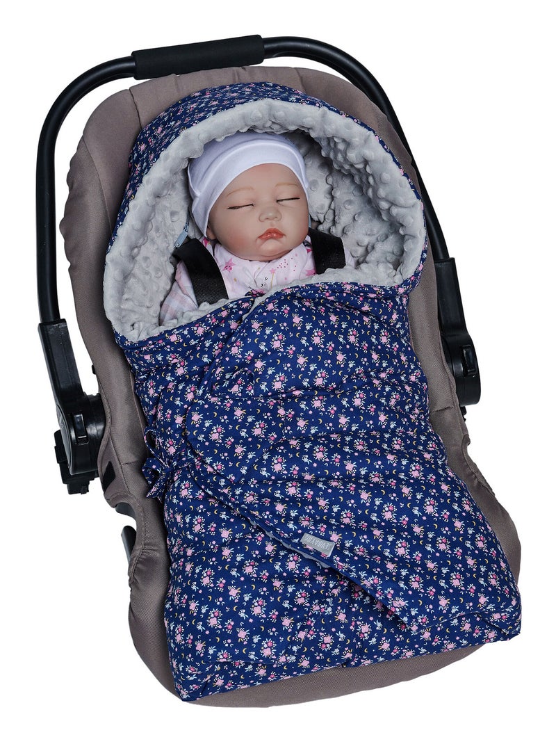 SEVIRA KIDS | Couverture enveloppante réversible FLORE Bleu - Kiabi