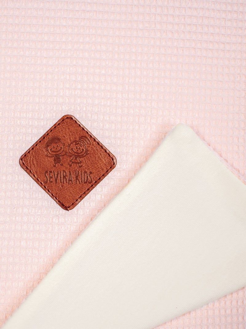 SEVIRA KIDS | Couverture été en coton nid d'abeille Rose - Kiabi