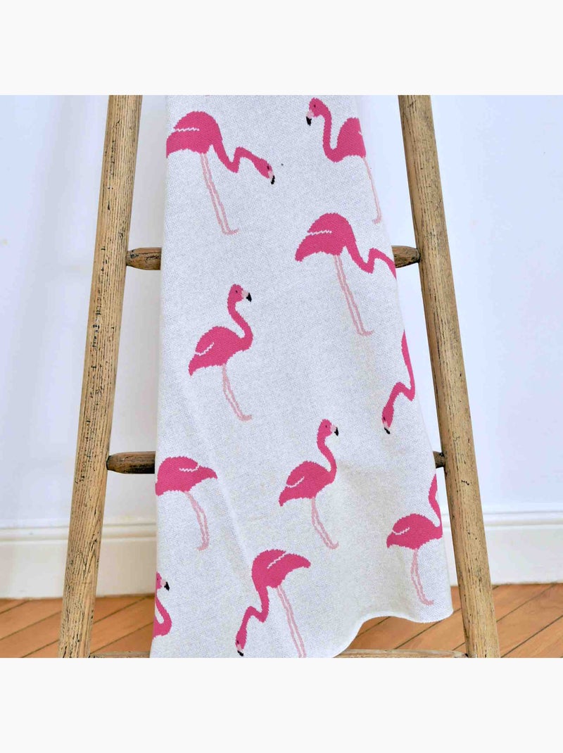 SEVIRA KIDS | Couverture  FLAMANT ROSE Gris - Kiabi