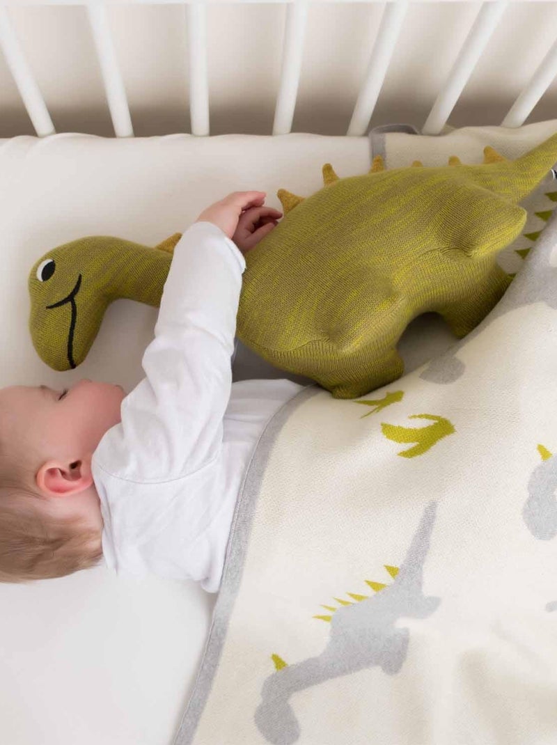 SEVIRA KIDS | Couverture  GOTS Dinosaure Ecru - Kiabi