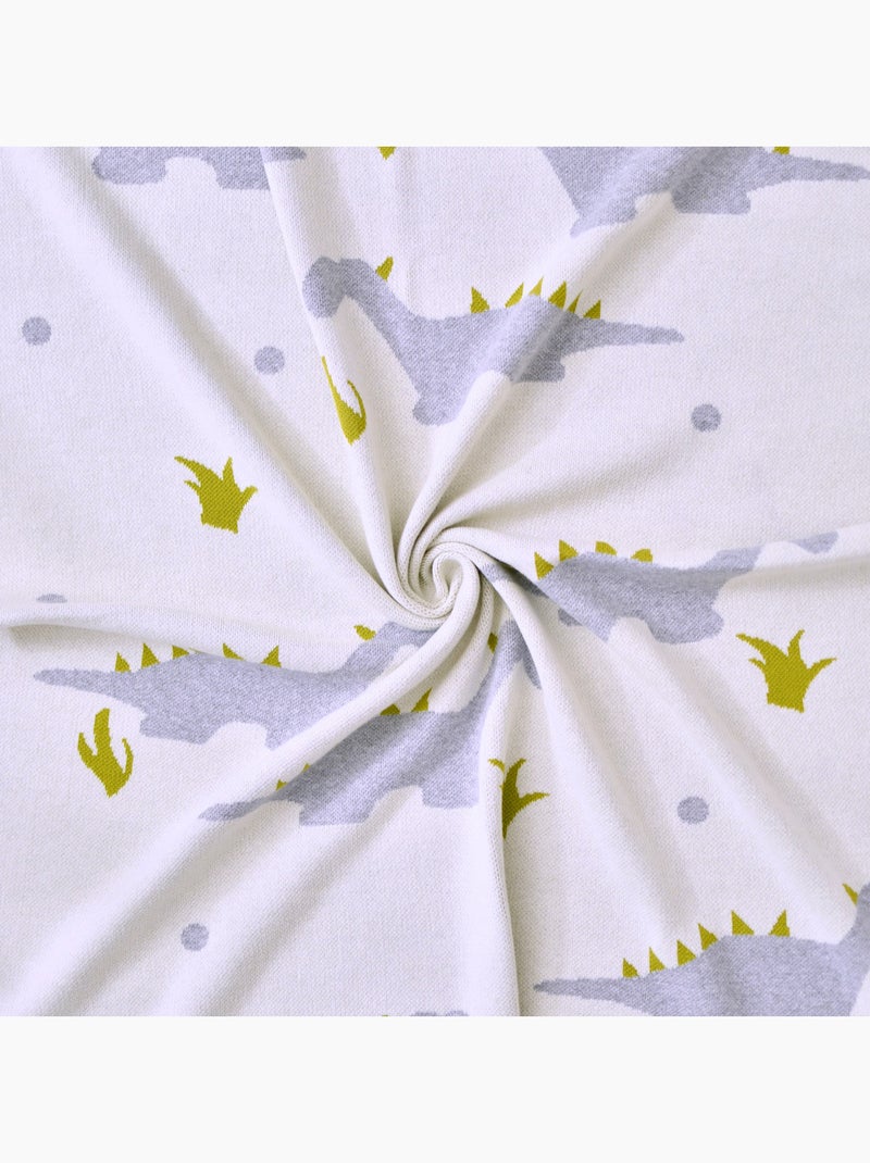 SEVIRA KIDS | Couverture  GOTS Dinosaure Ecru - Kiabi
