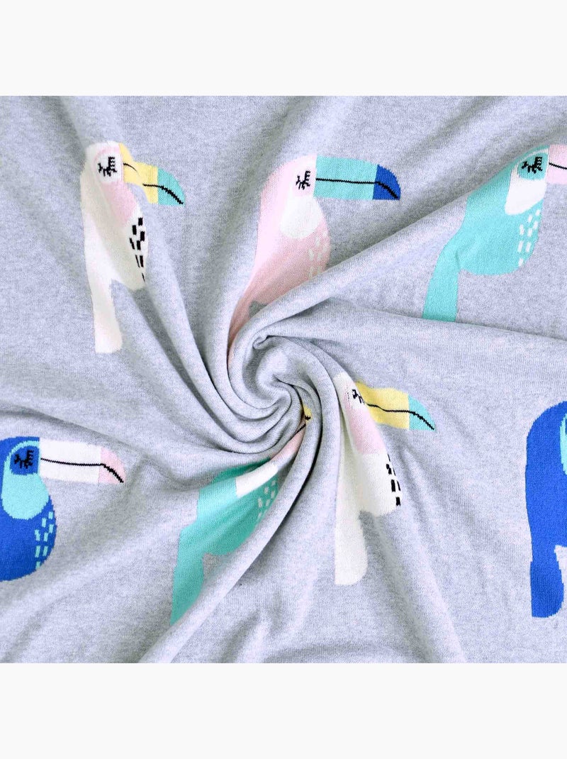 SEVIRA KIDS | Couverture  Gots TOUCAN Gris - Kiabi