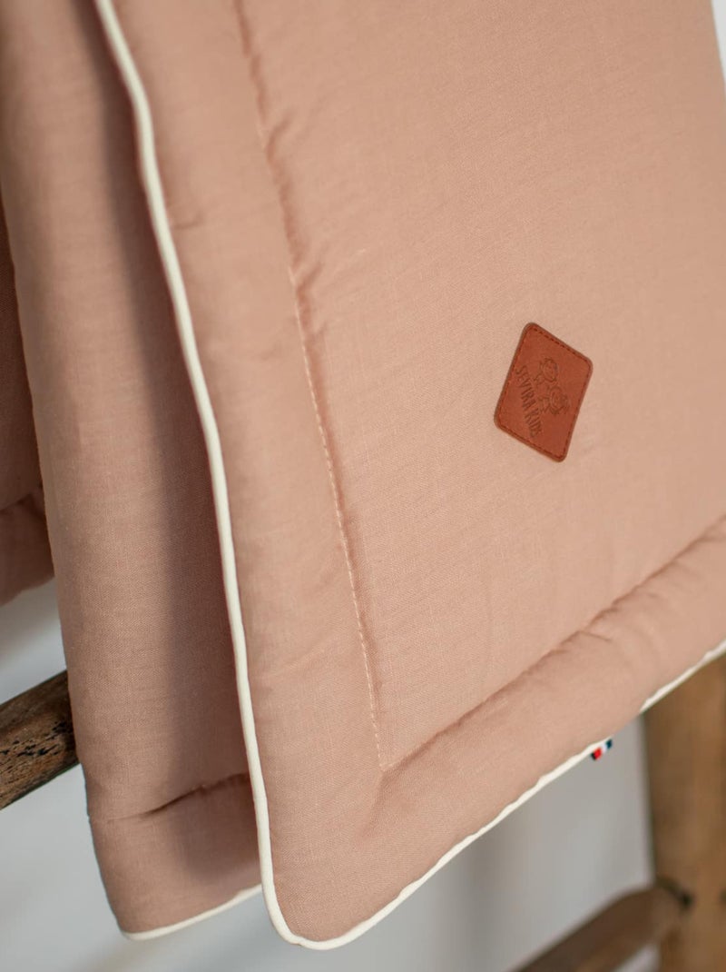SEVIRA KIDS | Couverture plaid en Lin Orange clair - Kiabi