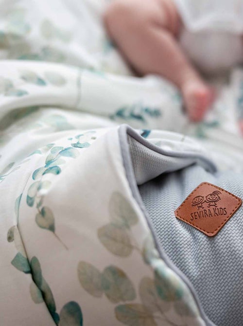 SEVIRA KIDS | Couverture plaid réversible Eucalyptus - Kiabi