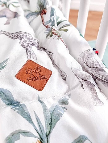 SEVIRA KIDS | Couverture plaid réversible SAFARI