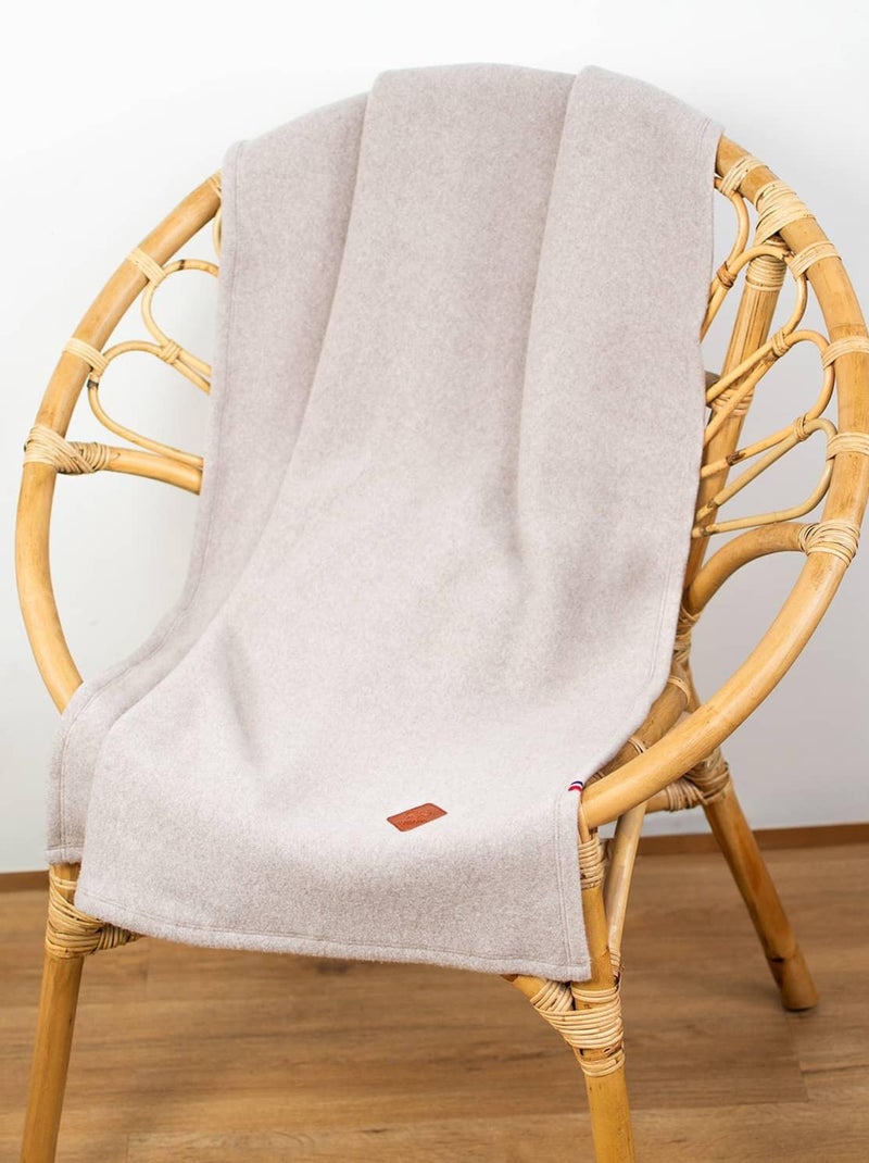 SEVIRA KIDS | Couverture polaire 100% coton ultra-doux Beige - Kiabi