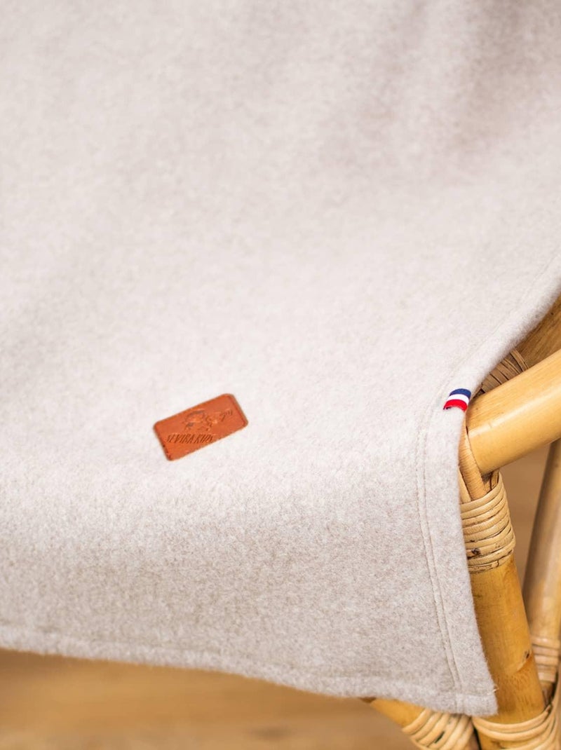 SEVIRA KIDS | Couverture polaire 100% coton ultra-doux Beige - Kiabi