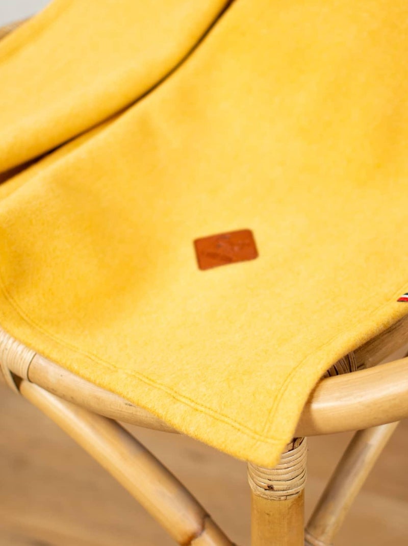 SEVIRA KIDS | Couverture polaire 100% coton ultra-doux Moutarde - Kiabi