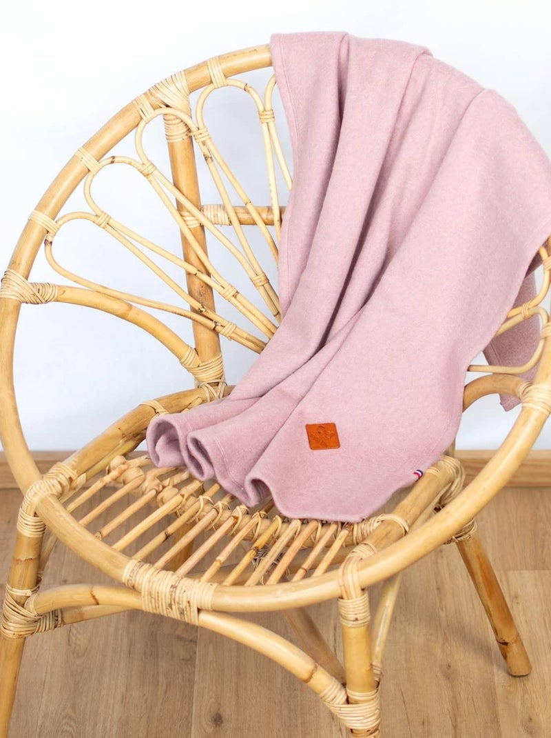 SEVIRA KIDS | Couverture polaire 100% coton ultra-doux Rose - Kiabi