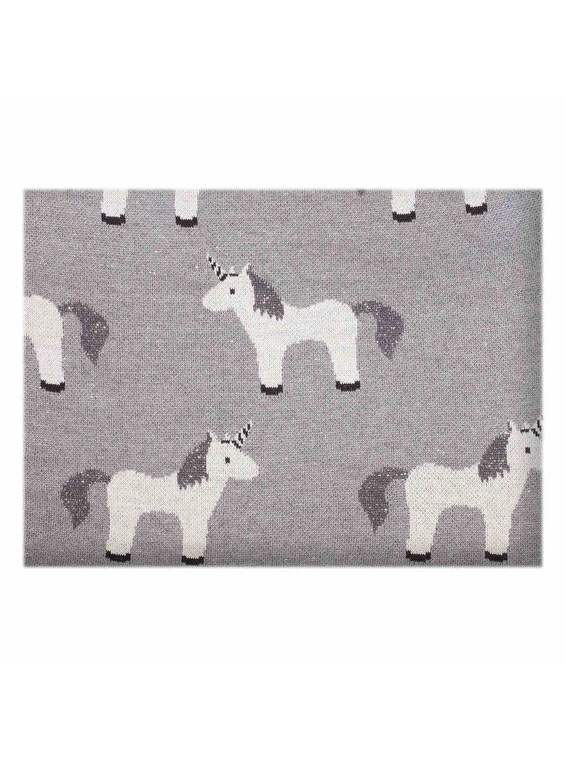 SEVIRA KIDS | Couverture pour bébé  LICORNE Gris - Kiabi