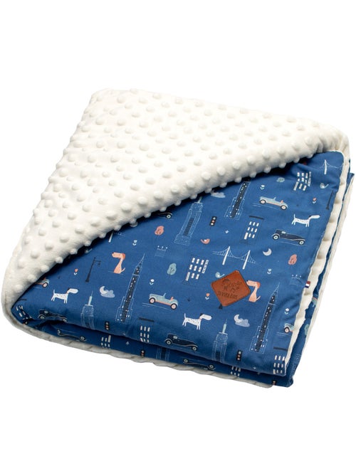 SEVIRA KIDS | Couverture réversible en minky New York - Kiabi SEVIRA KIDS | Couverture réversible en minky New York - Kiabi