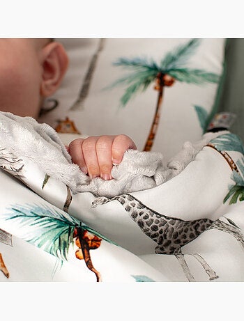 SEVIRA KIDS | Couverture réversible en minky Safari