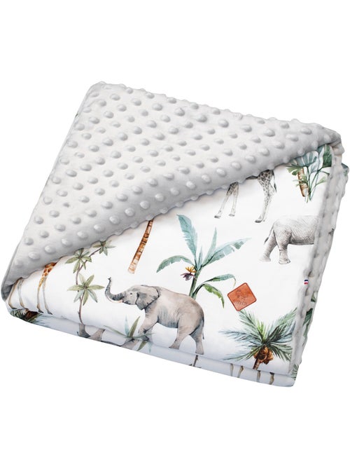 SEVIRA KIDS | Couverture réversible en minky Safari - Kiabi