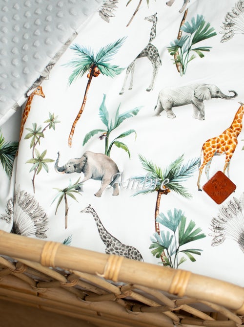 SEVIRA KIDS | Couverture réversible en minky Safari - Kiabi