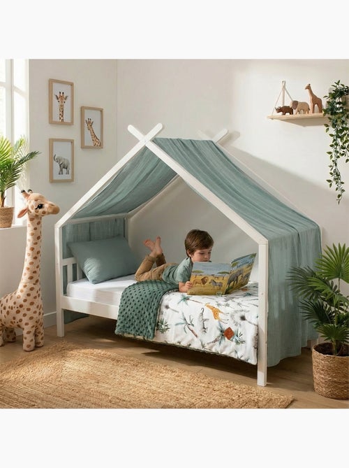 SEVIRA KIDS | Couverture réversible en minky Safari - Kiabi