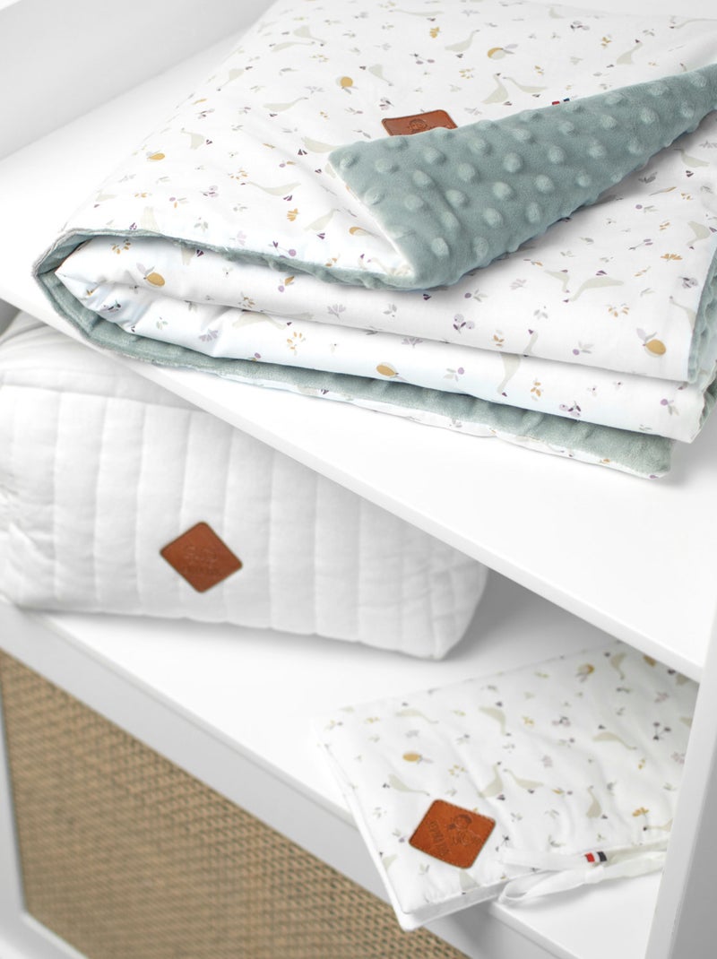 SEVIRA KIDS | Couverture réversible en minky Sidonia Vert d'eau - Kiabi