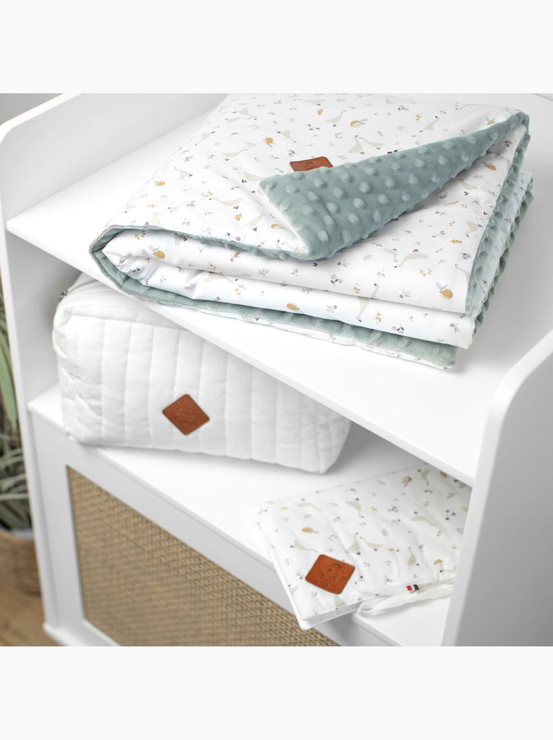 Sevira kids | couverture réversible en minky sidonia Vert d'eau - Kiabi