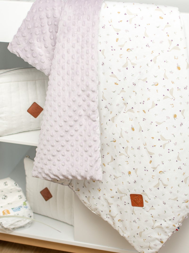 SEVIRA KIDS | Couverture réversible en minky Sidonia Violet - Kiabi