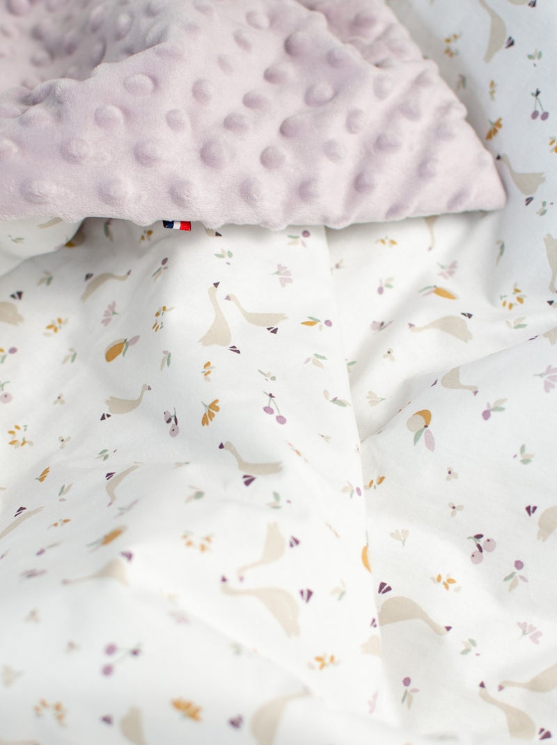 SEVIRA KIDS | Couverture réversible en minky Sidonia Violet - Kiabi