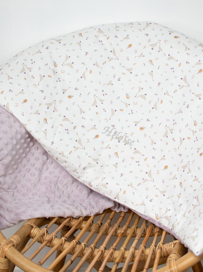 SEVIRA KIDS | Couverture réversible en minky Sidonia Violet - Kiabi