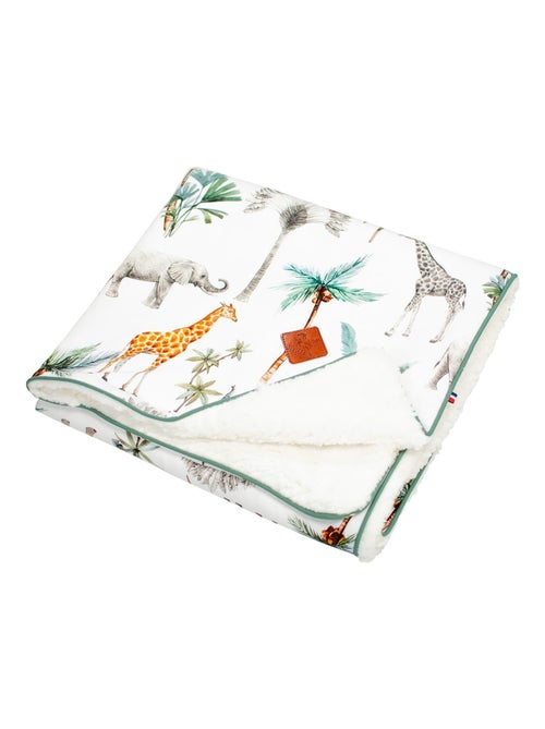 SEVIRA KIDS | Couverture réversible en sherpa Safari - Kiabi