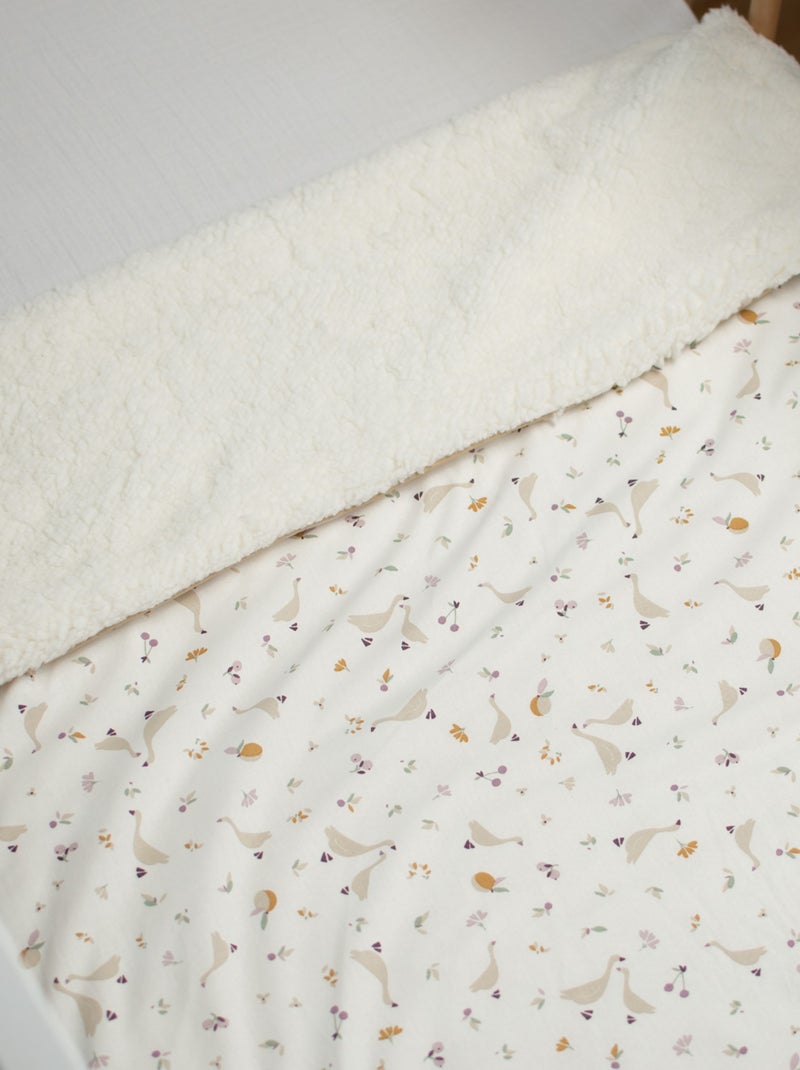 SEVIRA KIDS | Couverture réversible en sherpa Sidonia Blanc - Kiabi