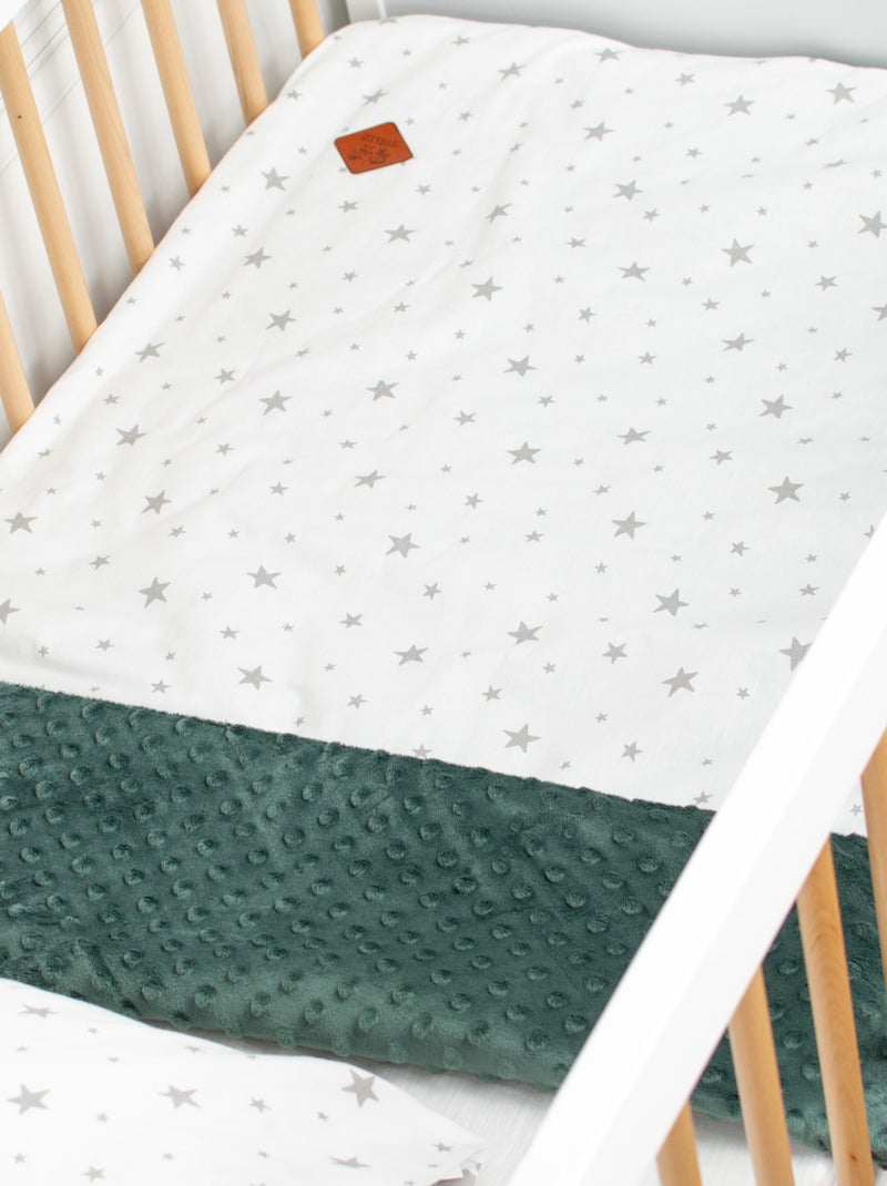 SEVIRA KIDS | Couverture réversible et ultra douce STELLA Vert - Kiabi