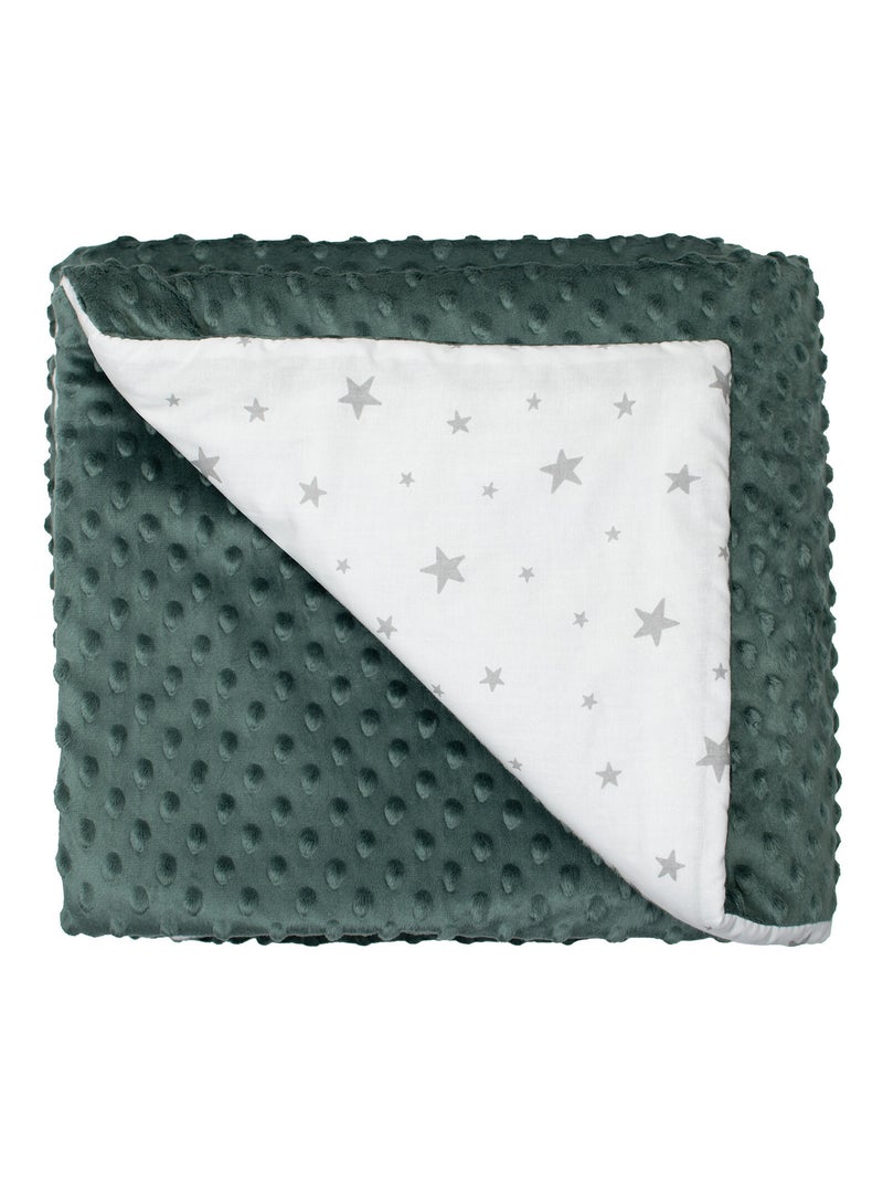 SEVIRA KIDS | Couverture réversible et ultra douce STELLA Vert - Kiabi
