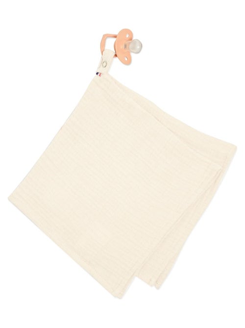 SEVIRA KIDS | Doudou lange attache tétine en gaze de coton Jeanne - Kiabi