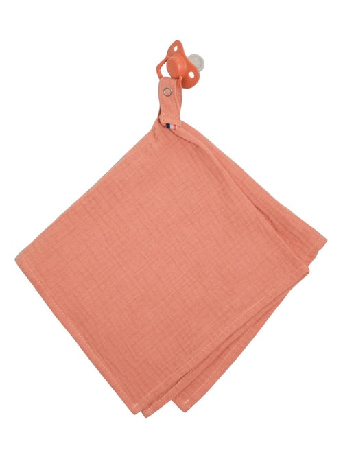 SEVIRA KIDS | Doudou lange attache tétine en gaze de coton Jeanne - Kiabi SEVIRA KIDS | Doudou lange attache tétine en gaze de coton Jeanne - Kiabi