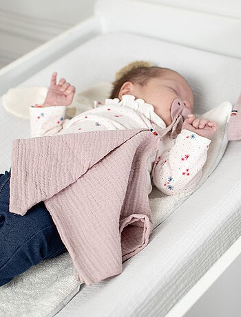 SEVIRA KIDS | Doudou lange attache tétine en gaze de coton Jeanne