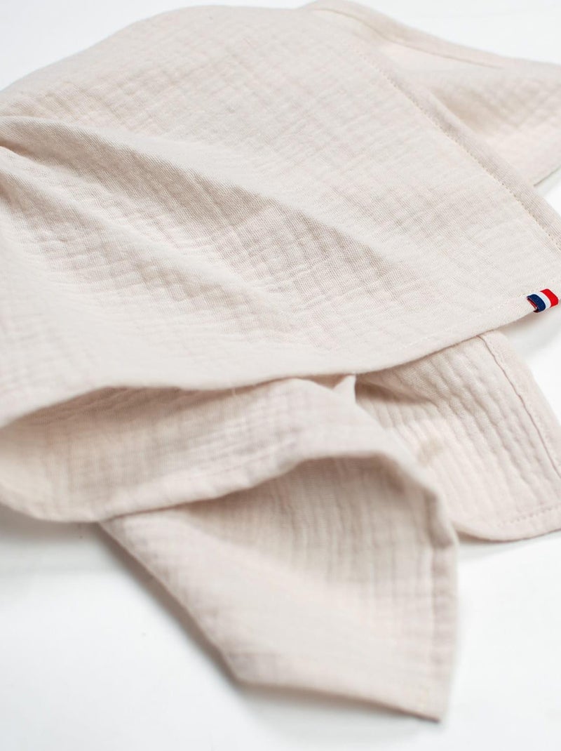 SEVIRA KIDS | Doudou Lapin  en gaze de coton Jeanne Beige - Kiabi