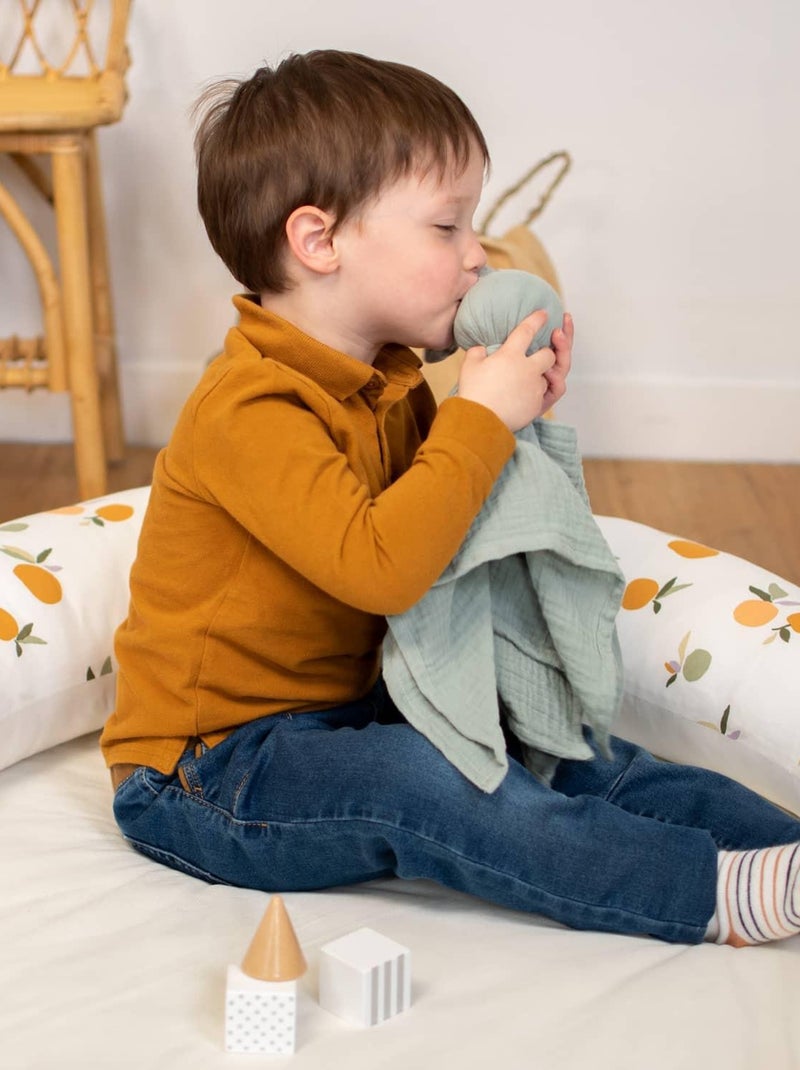 SEVIRA KIDS | Doudou Lapin  en gaze de coton Jeanne Beige - Kiabi