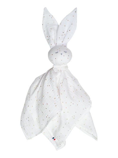SEVIRA KIDS | Doudou Lapin  en gaze de coton Jeanne - Kiabi