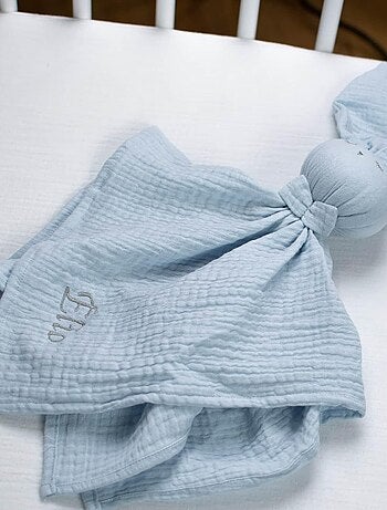 SEVIRA KIDS | Doudou Lapin en gaze de coton Jeanne