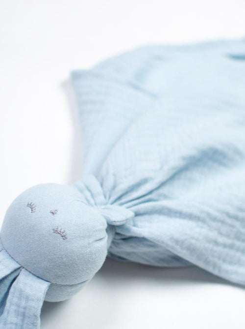 SEVIRA KIDS | Doudou Lapin  en gaze de coton Jeanne - Kiabi