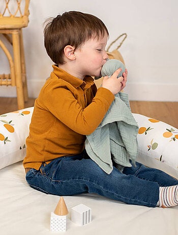 SEVIRA KIDS | Doudou Lapin en gaze de coton Jeanne