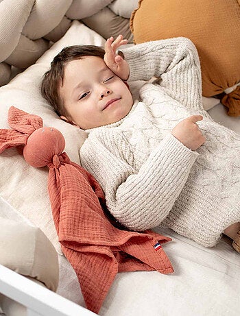 SEVIRA KIDS | Doudou Lapin en gaze de coton Jeanne
