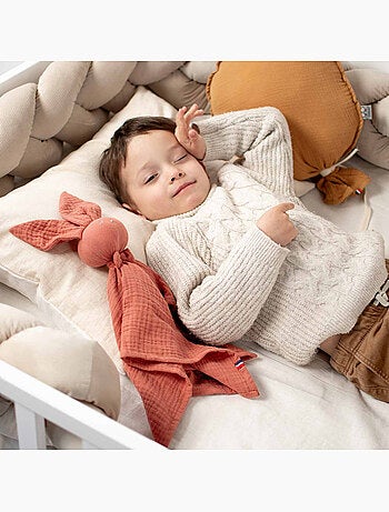 SEVIRA KIDS | Doudou Lapin en gaze de coton Jeanne