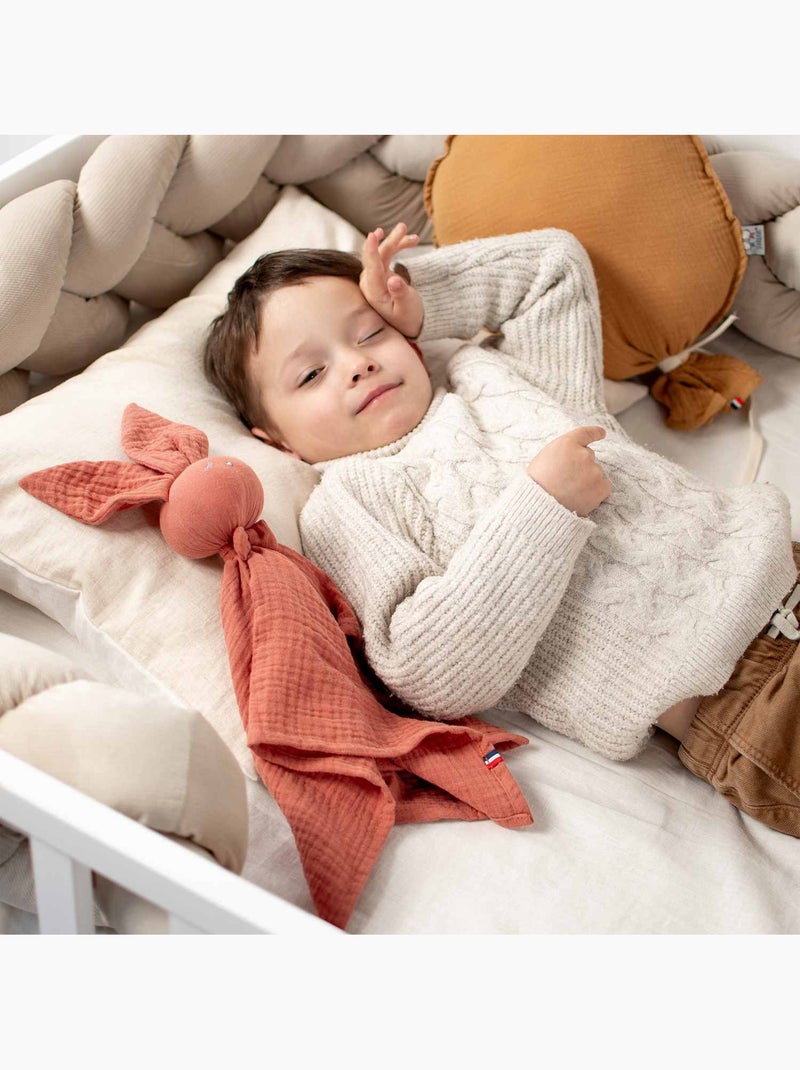 Sevira kids | doudou lapin  en gaze de coton jeanne Multicolore - Kiabi